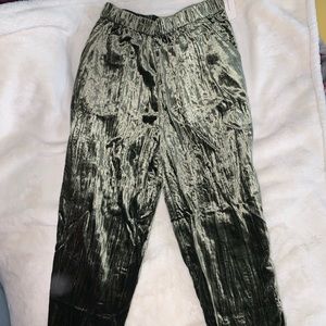 anthropologie velvet pants